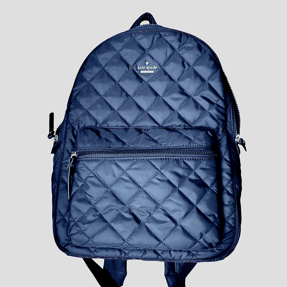 kate spade Chelsea Black Quilted Nylon Backpack